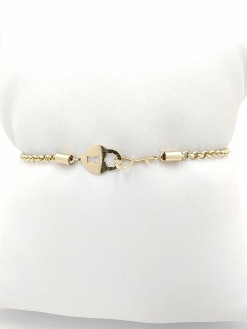 Cable Bracelet - Yellow Gold 14k (.585) 2.8 grams 7 inch