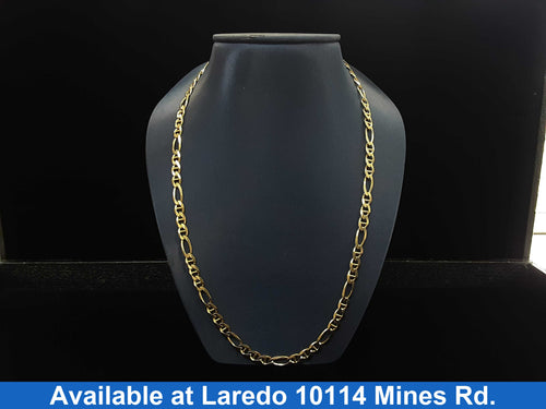 Figaro Chain - Yellow Gold 10k (.417) 15.9 grams 18 inch