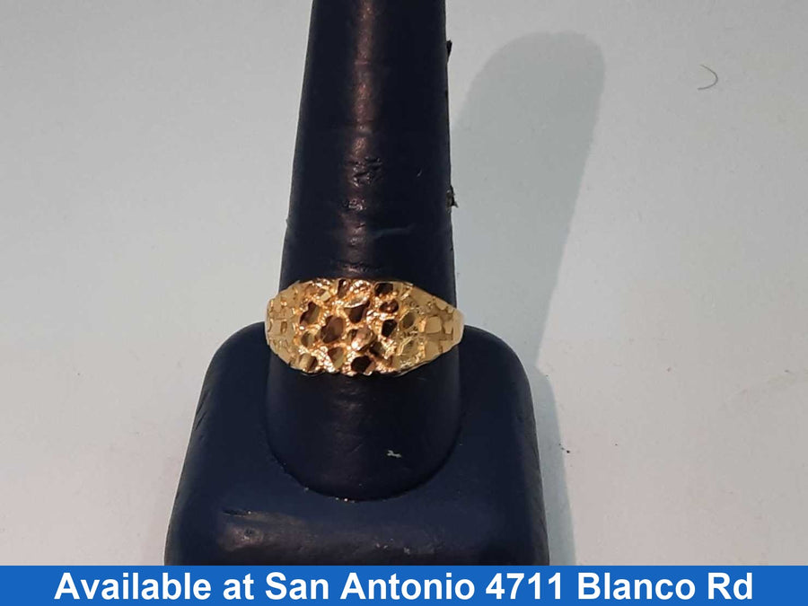 Men's Ring - Yellow Gold 10k (.417) 2.4 grams Size 6.5