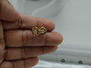 Double Stud Earring - Yellow Gold 14k (.585) 2.2 grams