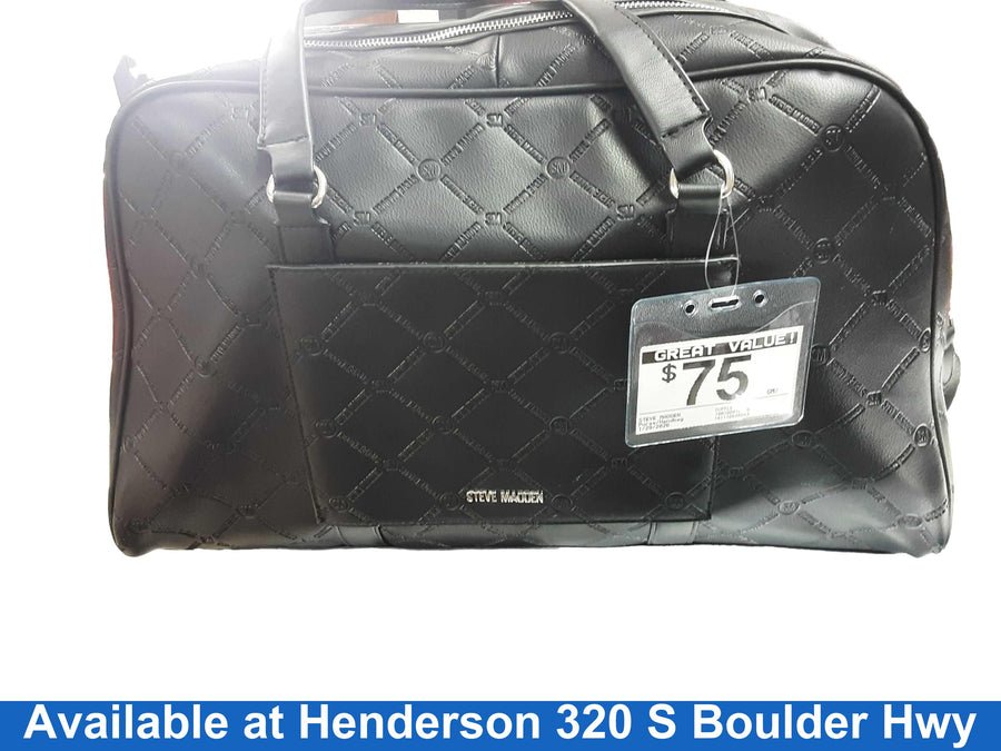 Steve Madden Duffle Black Purse / Handbag