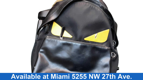 Fendi Liberty Vitello Black Backpack / Briefcase / Bag