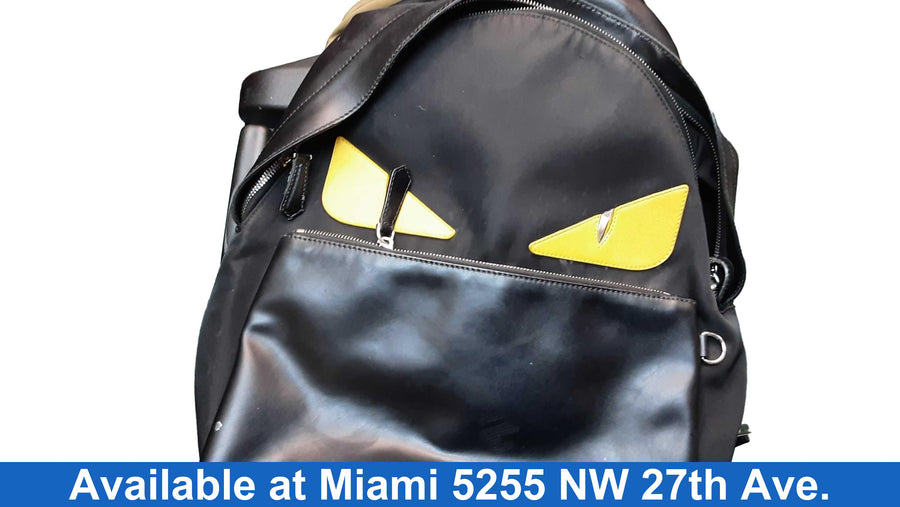 Fendi Liberty Vitello Black Backpack / Briefcase / Bag