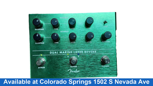 Fender Dual Marine Layer Reverb Green Midi Foot / Pedalboard Controller