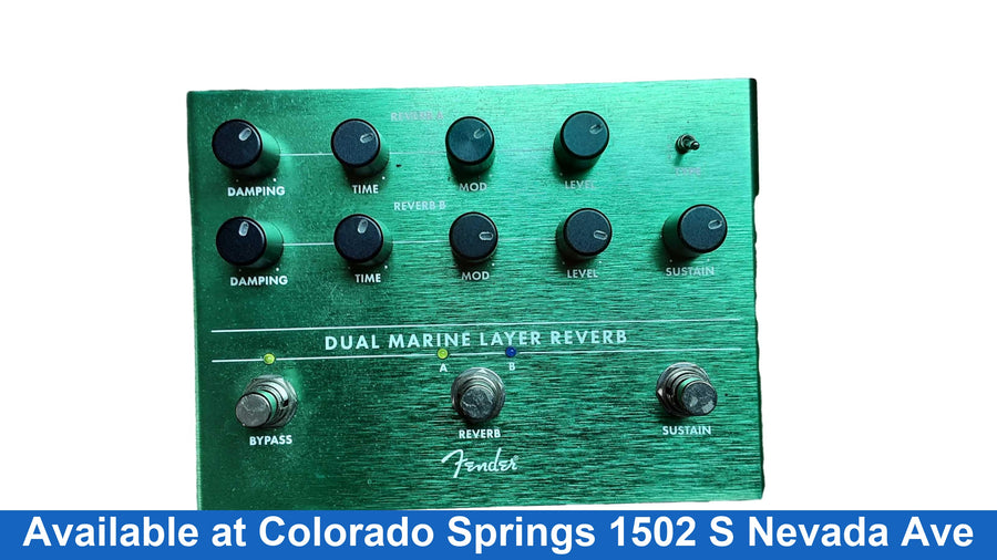 Fender Dual Marine Layer Reverb Green Midi Foot / Pedalboard Controller
