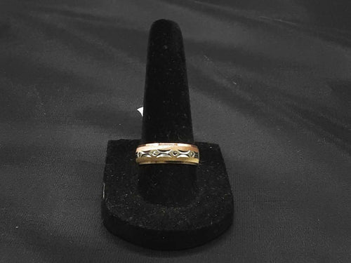 Ring - Wedding Band - Tricolor Gold 10k (.417) 2.1 grams Size 8