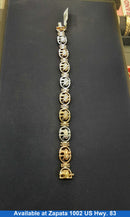 Bracelet - Tricolor Gold 10k (.417) 22.9 grams 7 inch