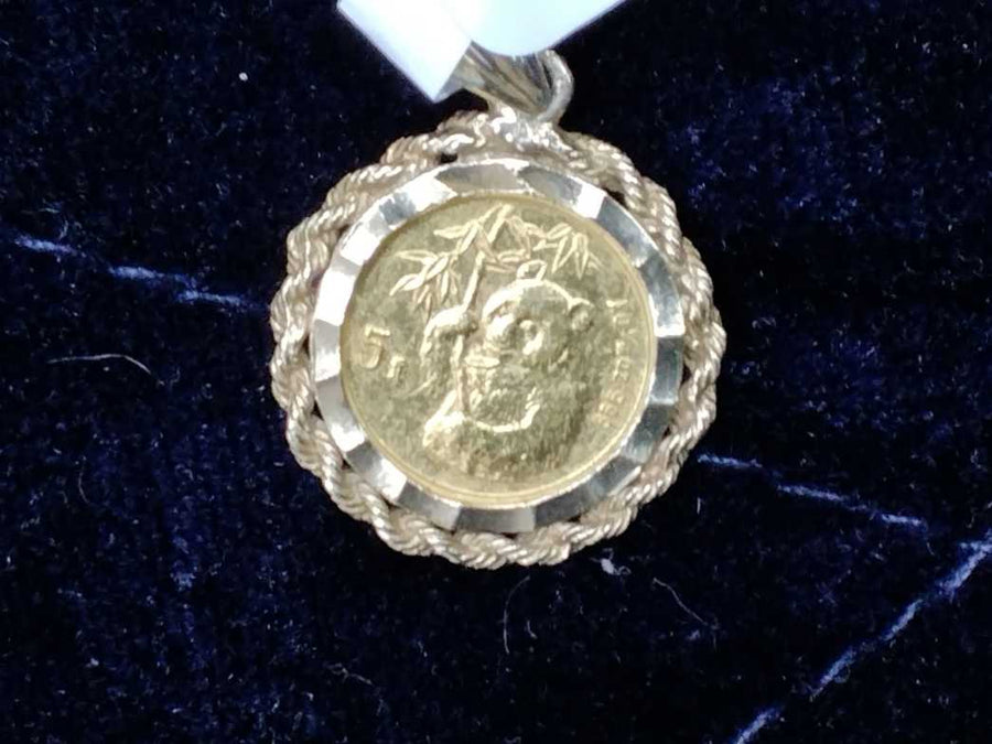Coin Pendant - Yellow Gold 14k (.585) 3.3 grams