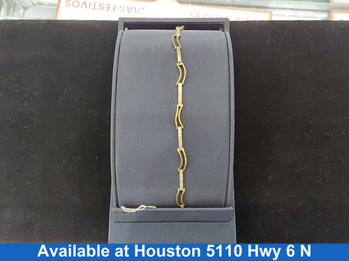 Tennis Bracelet - Yellow Gold 18k (.750) 9.6 grams 7 inch