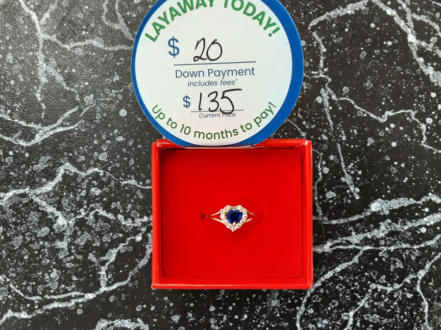 Women's Ring - Yellow Gold 10k (.417) 1.2 grams Size 10
