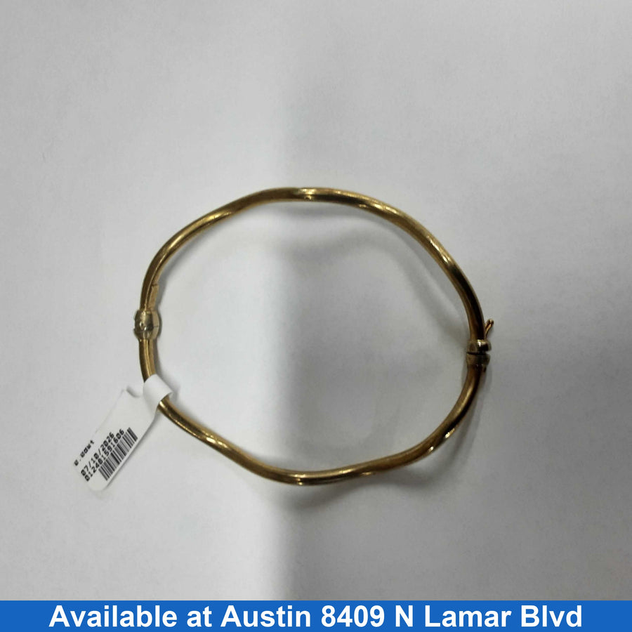 Bangle Bracelet - Yellow Gold 14k (.585) 4.4 grams 5 inch