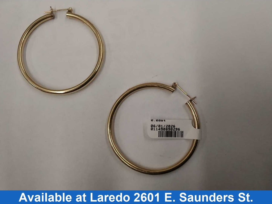 Bangle Earrings - Yellow Gold 10k (.417) 3.7 grams