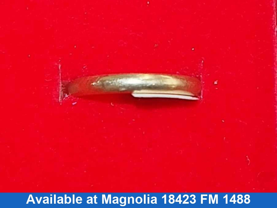 Ring - Wedding Band - Yellow Gold 14k (.585) 2.5 grams Size 6.5