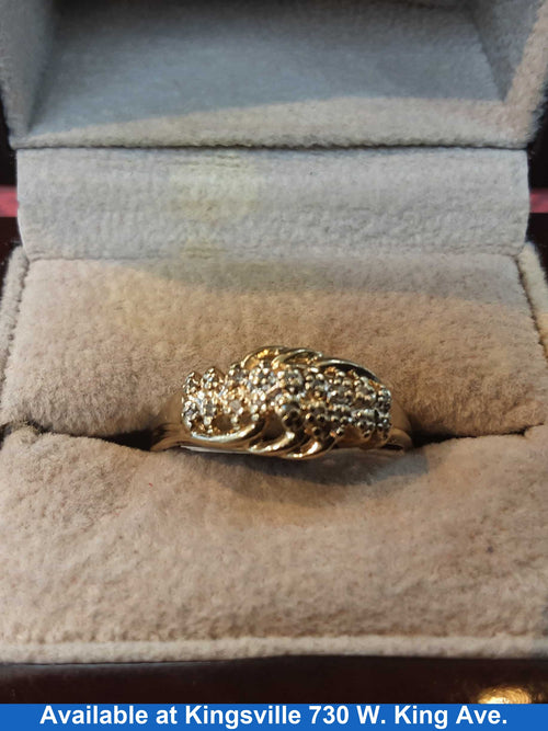 Women's Ring - Yellow Gold 10k (.417) 2.6 grams Size 10
