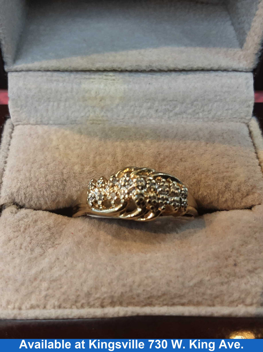 Women's Ring - Yellow Gold 10k (.417) 2.6 grams Size 10