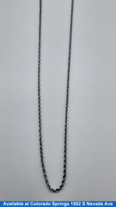 Rope Chain - White Gold 14k (.585) 2.6 grams 18 inch