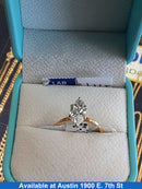 Women's Ring - Solitaire - Yellow Gold 18k (.750) 3.3 grams Size 8