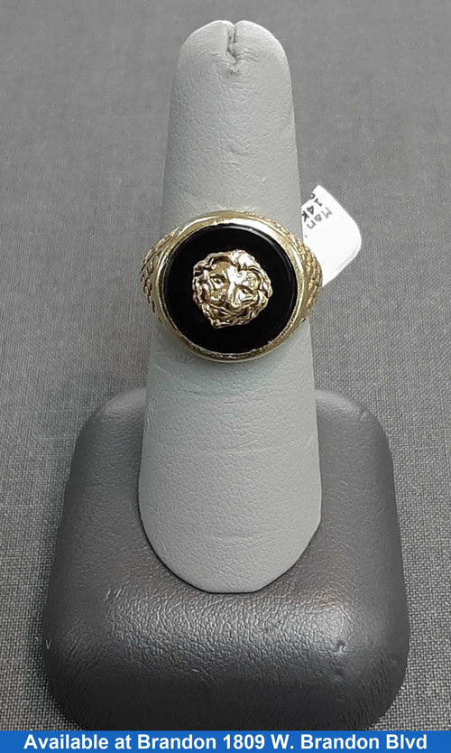 Men's Ring - Yellow Gold 14k (.585) 6.4 grams Size 7.5