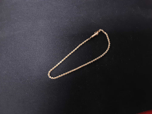 Rope Bracelet - Yellow Gold 14k (.585) 2.6 grams 8 inch