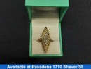 Women's Ring - Yellow Gold 14k (.585) 6.1 grams Size 8.5