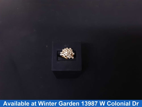 Women's Ring - Yellow Gold 14k (.585) 6.9 grams Size 4.5
