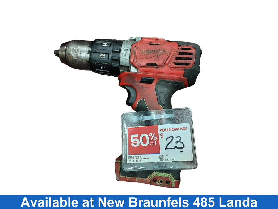 Milwaukee 2607-20 Red Cordless Hammer Drill