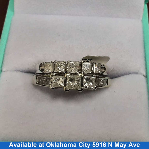 Ring - Engagement Set - White Gold 10k (.417) 6.2 grams Size 20