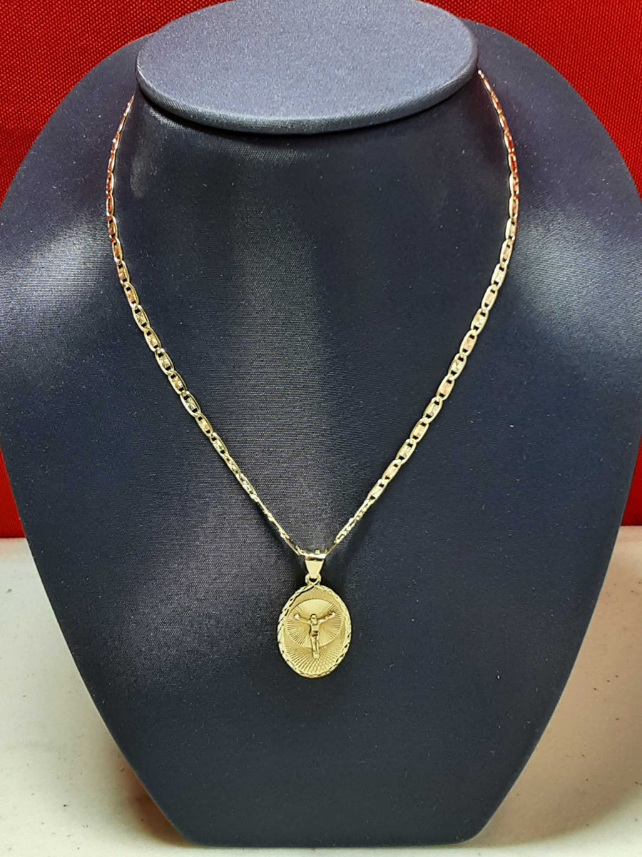 Chain - Tricolor Gold 14k (.585) 6 grams 18 inch