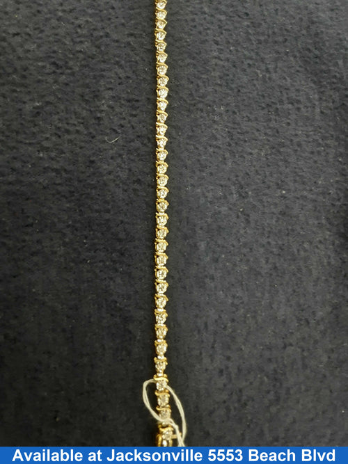 Tennis Bracelet - Yellow Gold 10k (.417) 6.9 grams 7 inch