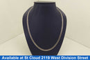 Cuban Link Chain - White Gold 14k (.585) 8.22 grams 22 inch