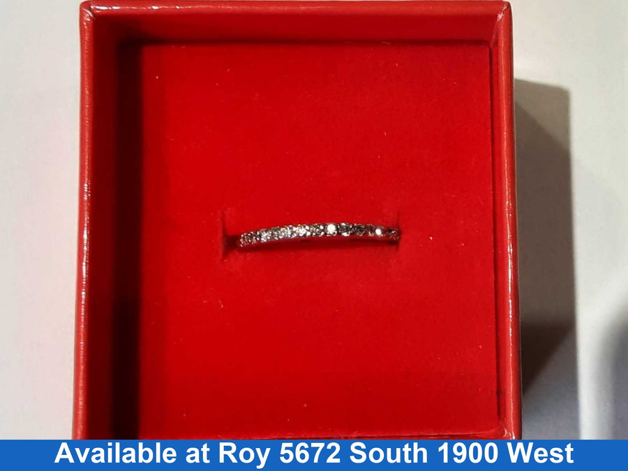 Ring - Wedding Band - White Gold 10k (.417) 1.3 grams Size 7
