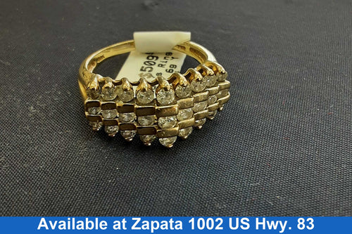 Women's Ring - Yellow Gold 10k (.417) 4.6 grams Size 10.5