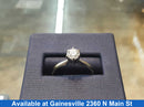 Women's Ring - Solitaire - White Gold 14k (.585) 2.1 grams Size 6