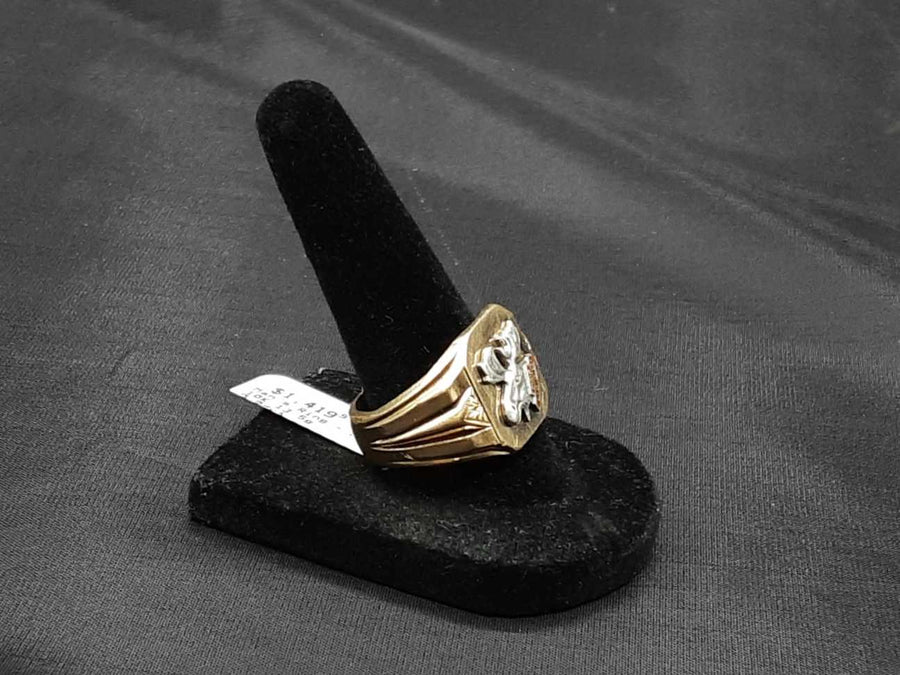 Men's Ring - Yellow Gold 10k (.417) 13.5 grams Size 10