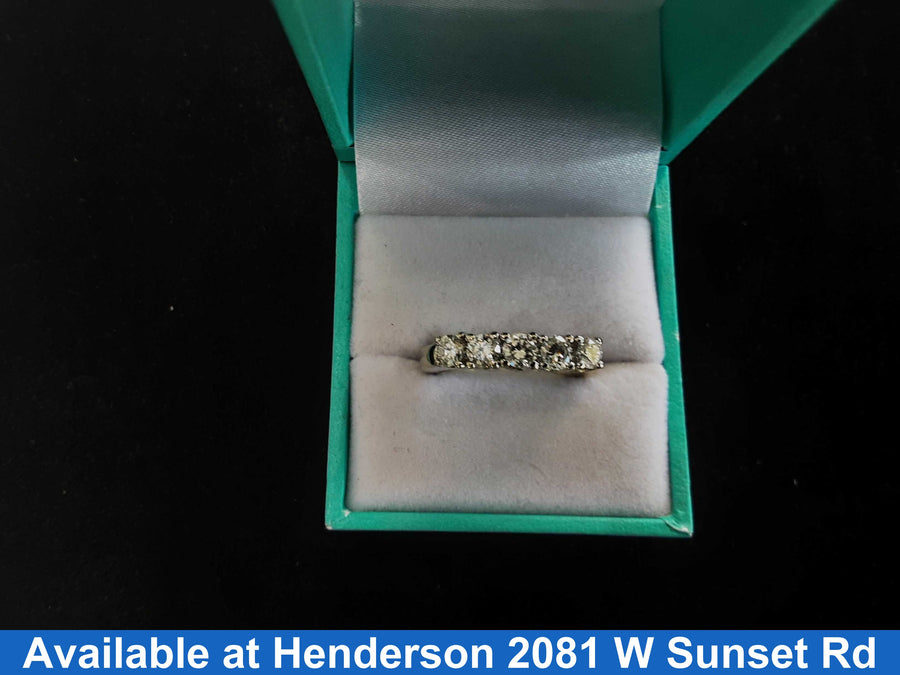 Women's Ring - Anniversary - White Gold 14k (.585) 5.3 grams Size 7