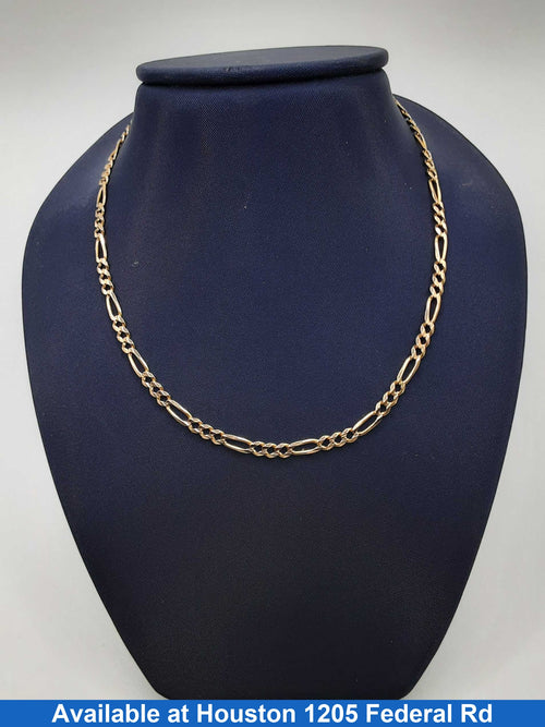 Figaro Chain - Yellow Gold 14k (.585) 8.5 grams 22 inch