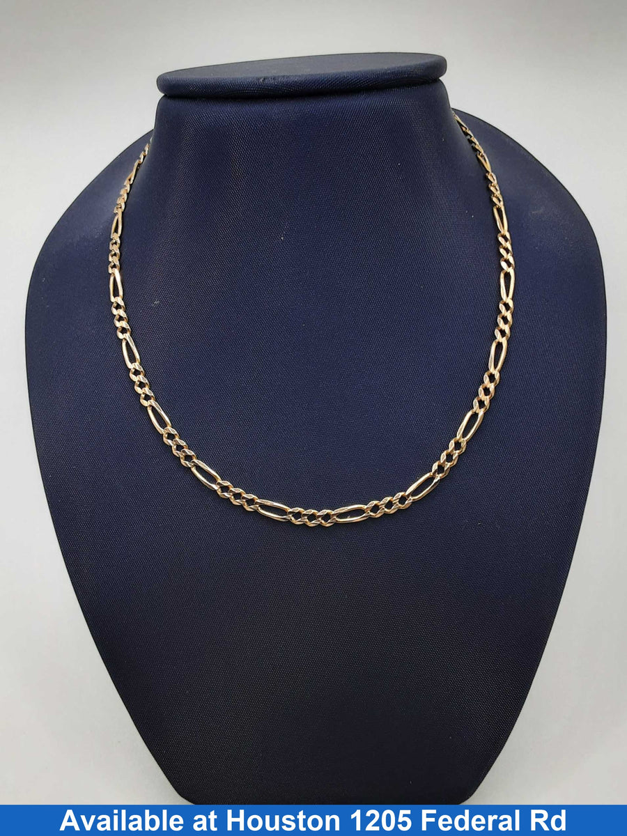 Figaro Chain - Yellow Gold 14k (.585) 8.5 grams 22 inch