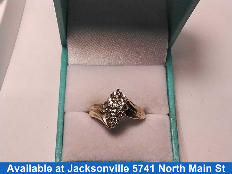 Women's Ring - Yellow Gold 10k (.417) 4.2 grams Size 8