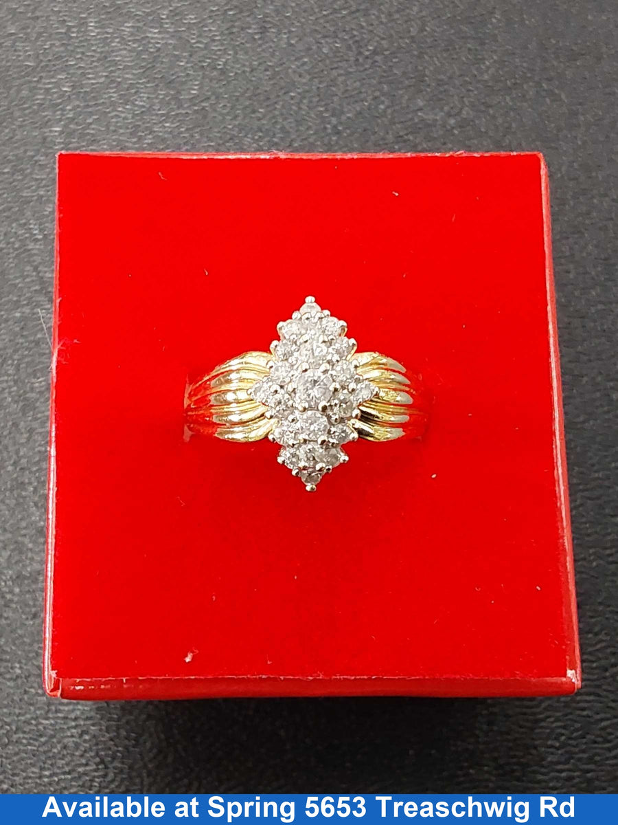 Women's Ring - Yellow Gold 14k (.585) 5.4 grams Size 8