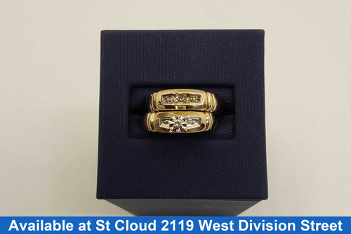 Ring - Engagement Set - Yellow Gold 10k (.417) 3.35 grams Size 6.5
