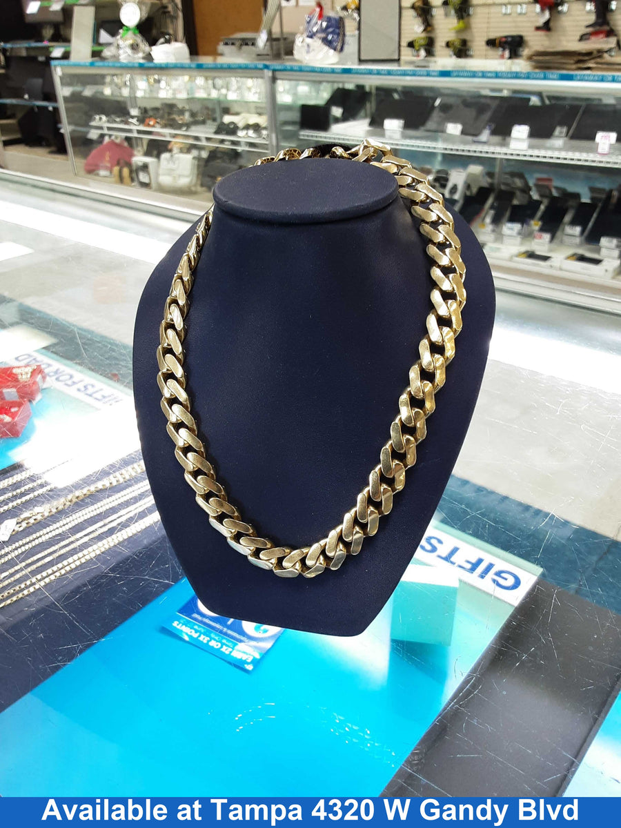 Cuban Link Chain - Yellow Gold 10k (.417) 39.3 grams 22 inch