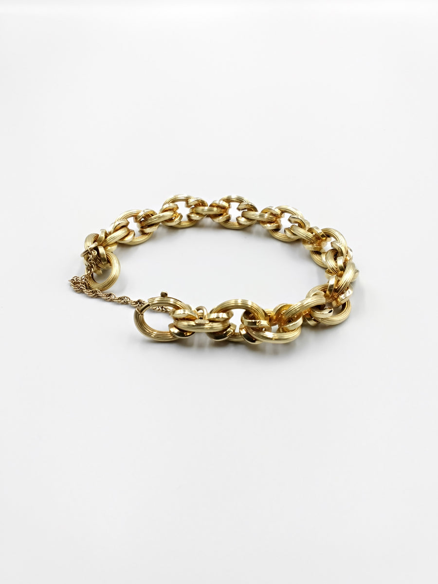 Link Bracelet - Yellow Gold 14k (.585) 17.8 grams 7 inch
