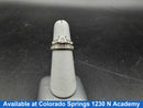 Ring - Engagement Set - White Gold 14k (.585) 5.9 grams Size 5.5