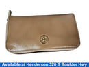Tory Burch Robinson Zip Around Brown Wallet
