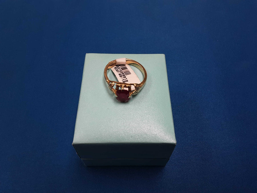 Women's Ring - Yellow Gold 10k (.417) 4 grams Size 20