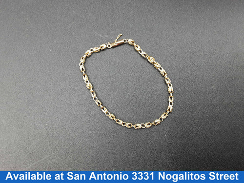 Fox Tail Bracelet - Yellow Gold 14k (.585) 5.1 grams 7 inch