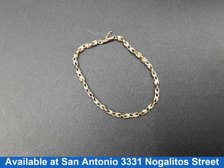 Fox Tail Bracelet - Yellow Gold 14k (.585) 5.1 grams 7 inch
