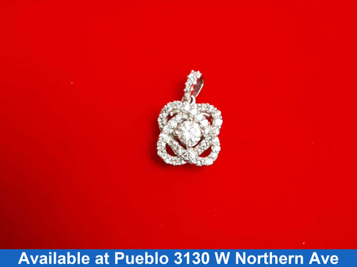 Diamond Pendant - White Gold 10k (.417) 1.8 grams