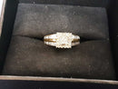 Ring - Engagement Set - Yellow Gold 10k (.417) 3.3 grams Size 7