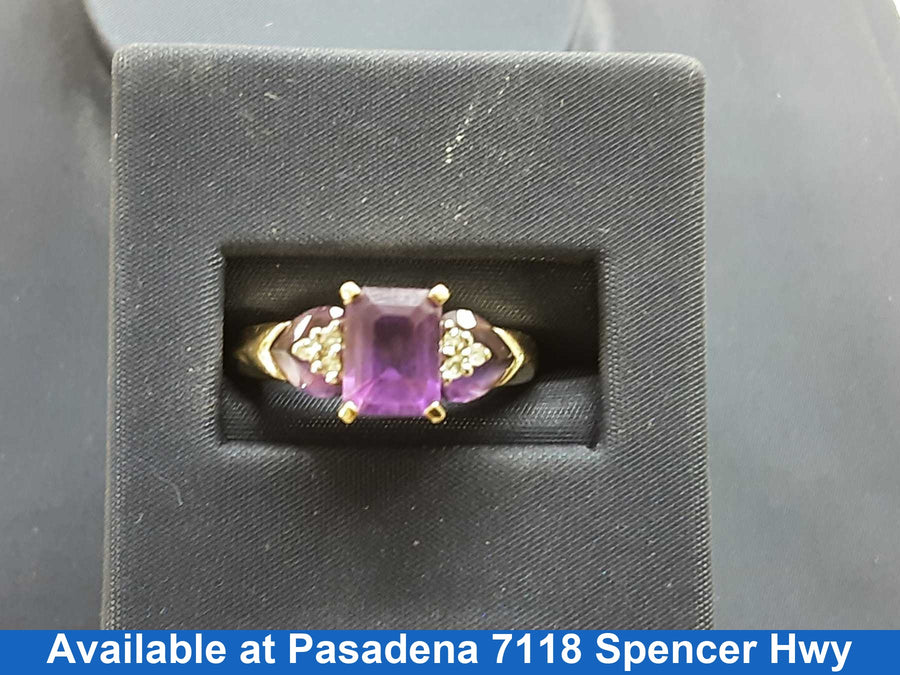 Women's Ring - Yellow Gold 10k (.417) 3 grams Size 20